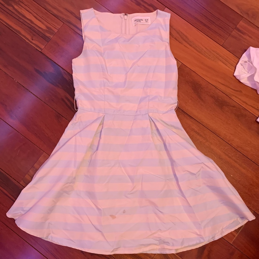 Blue and White Dress